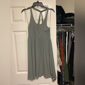 Olive Green Swing Dress